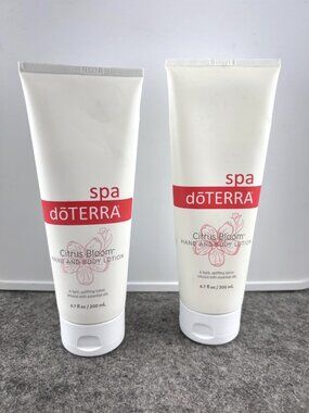 DoTERRA Spa Citrus Bloom Hand & Body Lotion 6.7 Fl Oz 2 Pack Moisturizing Women